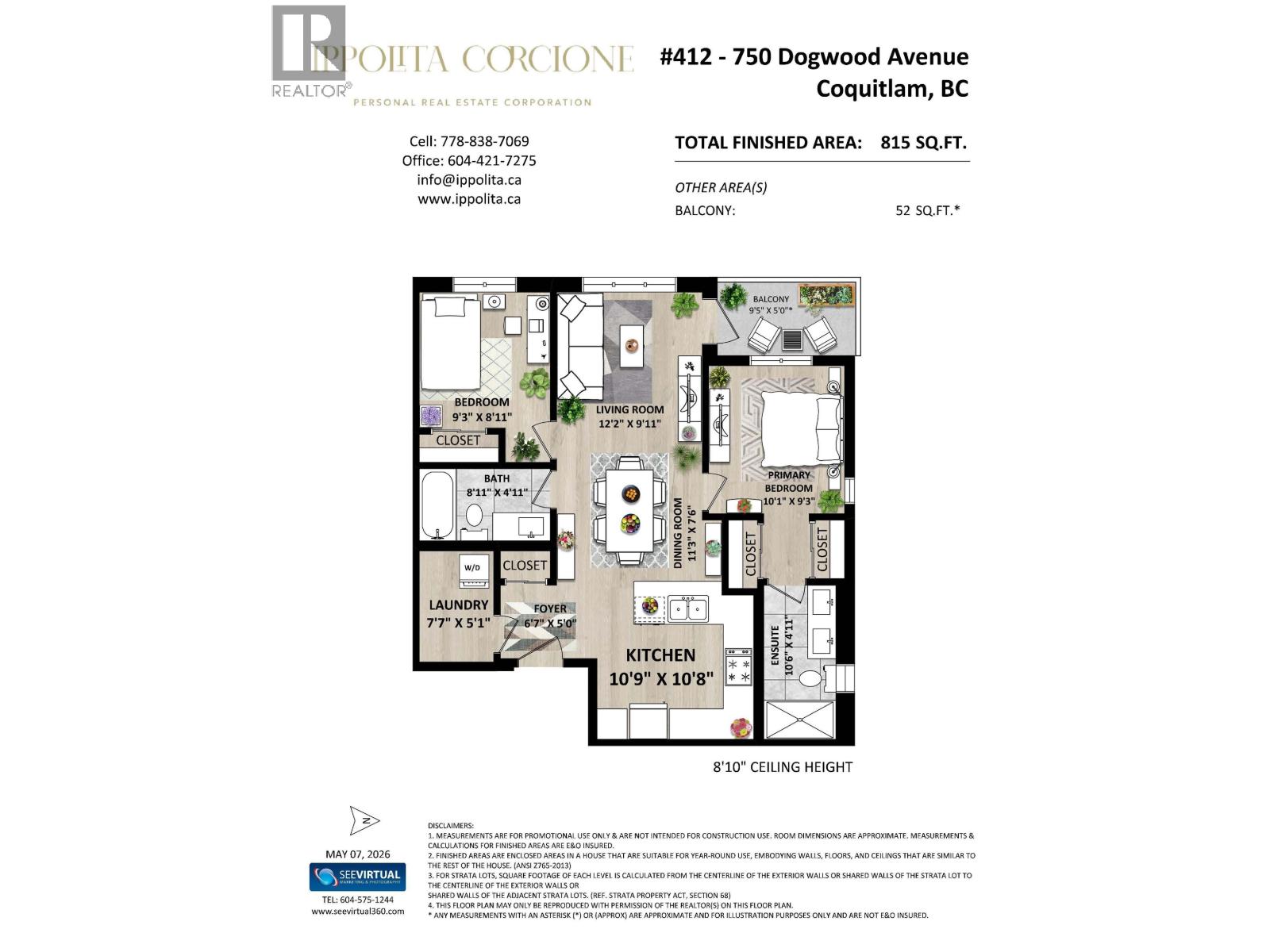 2 Bed, 2 Bath Apartment for Sale in Coquitlam – 412 750 DOGWOOD STREET, Coquitlam – MLS# R3158686 - Image 17
