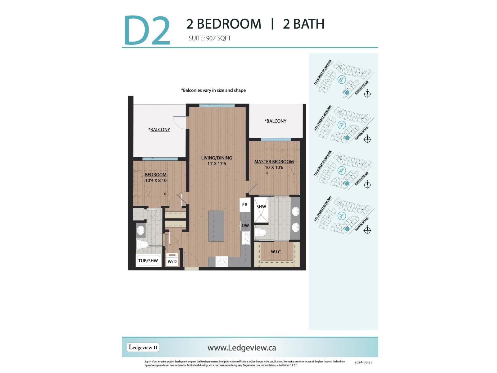 2 Bed, 2 Bath Apartment for Sale in Surrey – 401 11035 RAVINE ROAD, Surrey – MLS# R3158937 - Image 2