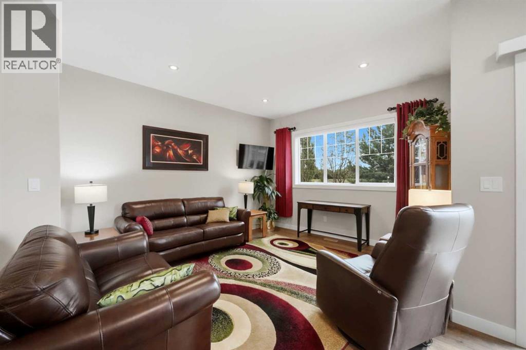The spacious living room