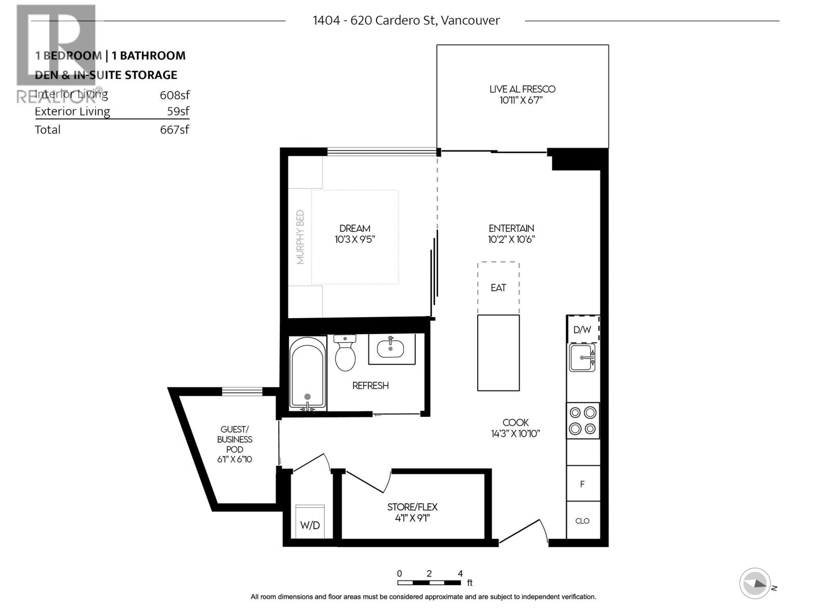 1404 620 CARDERO STREET, Vancouver