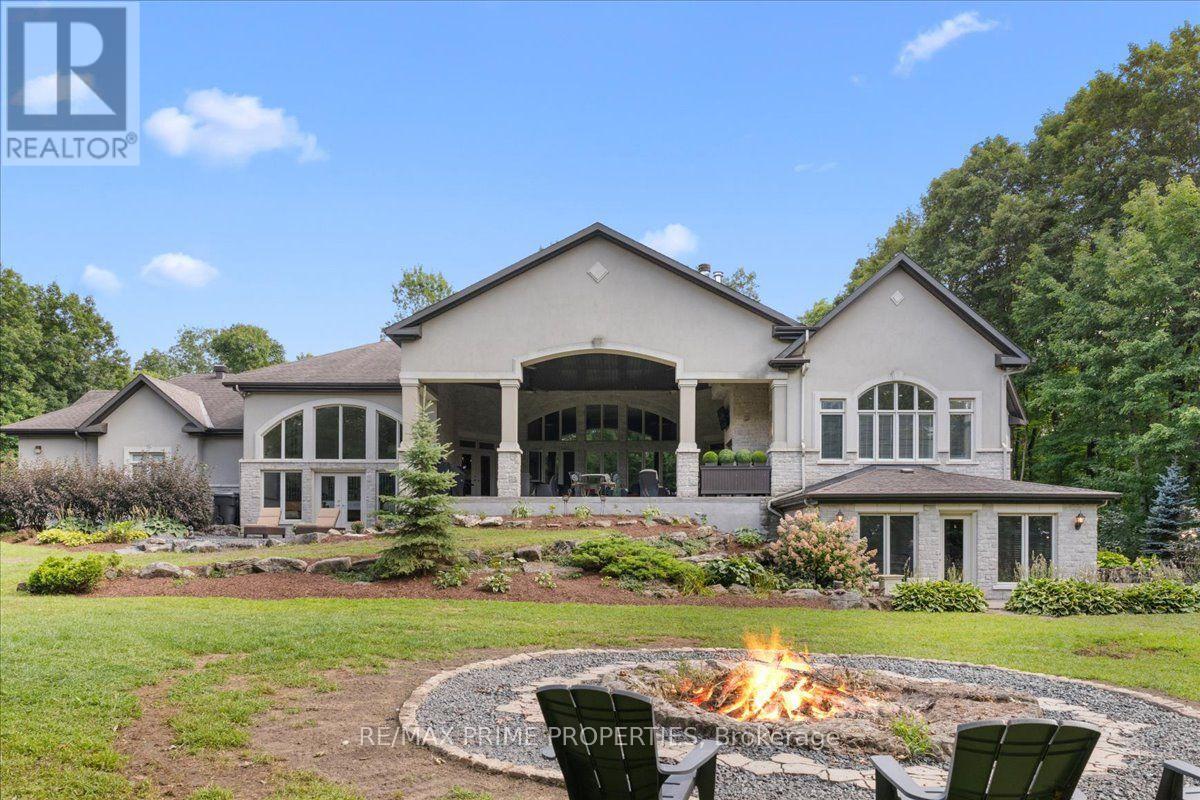 Covered Patio. Beautiful Gardens
