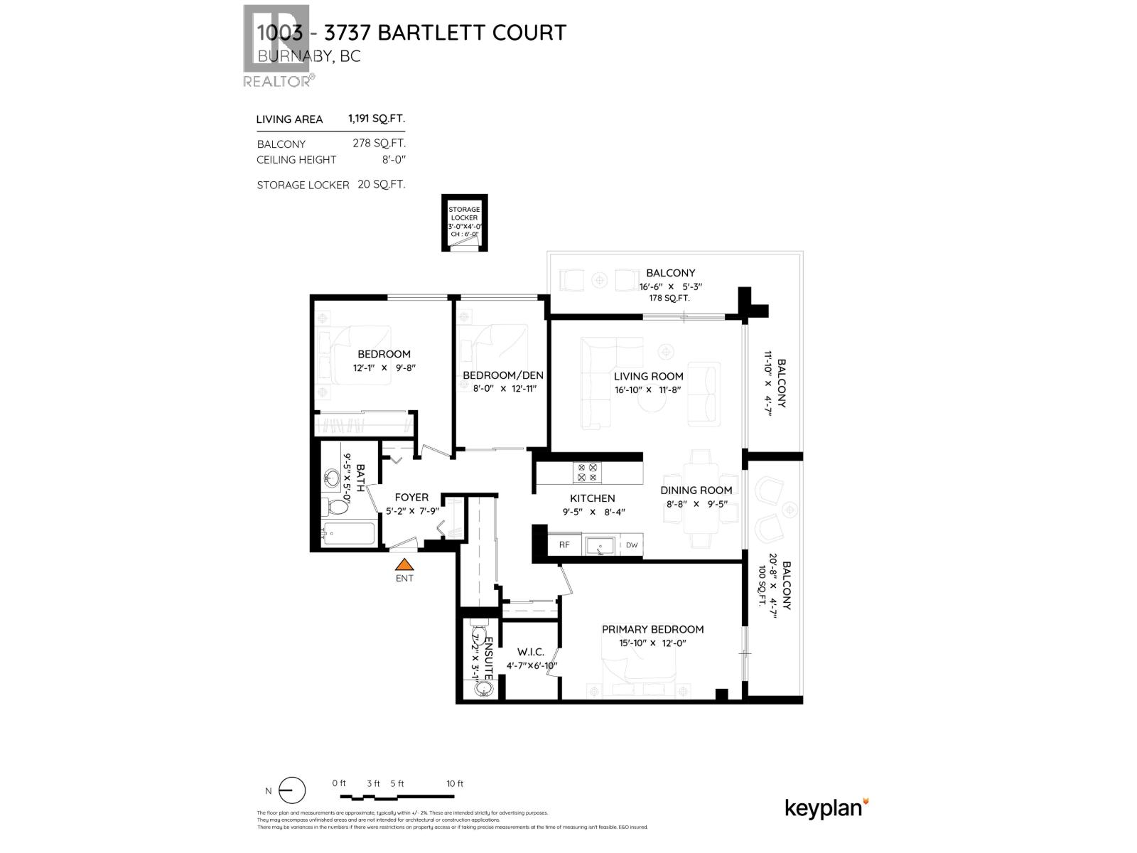 1003 3737 BARTLETT COURT, Burnaby