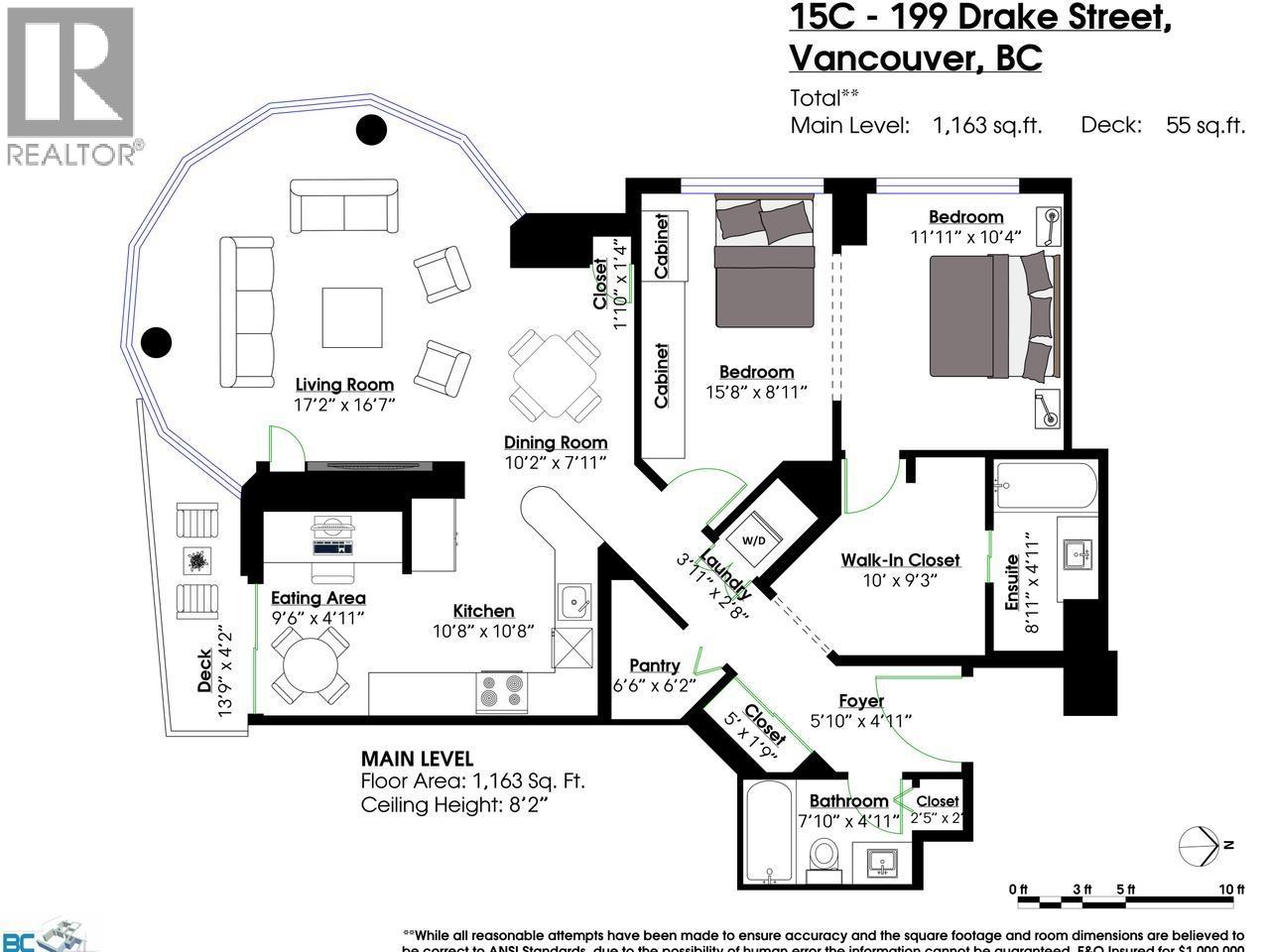 2 Bed, 2 Bath House for Sale in Vancouver – 15C 199 DRAKE STREET, Vancouver – MLS# R3159163 - Image 38