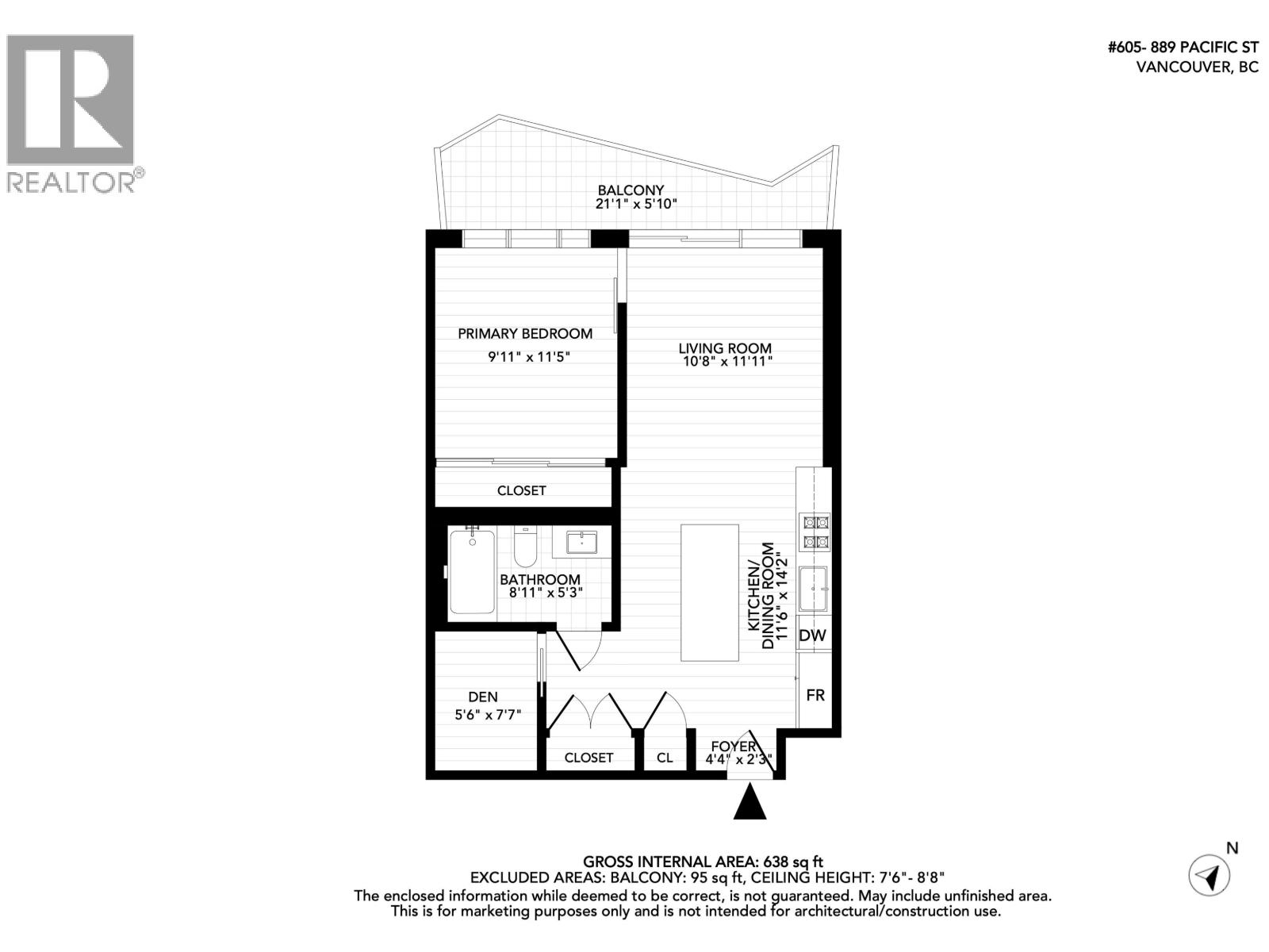 1 Bed, 1 Bath Apartment for Sale in Vancouver – 605 889 PACIFIC STREET, Vancouver – MLS# R3158927 - Image 59