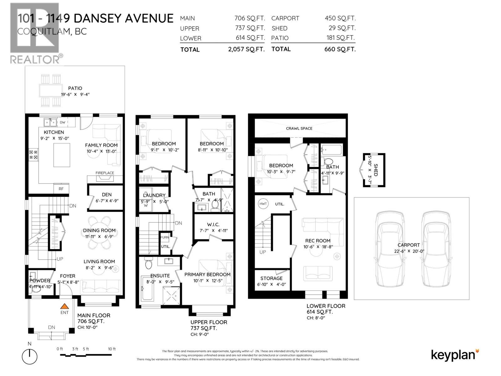 4 Bed, 4 Bath Apartment for Sale in Coquitlam – 102 1149 DANSEY AVENUE, Coquitlam – MLS# R3159391 - Image 40