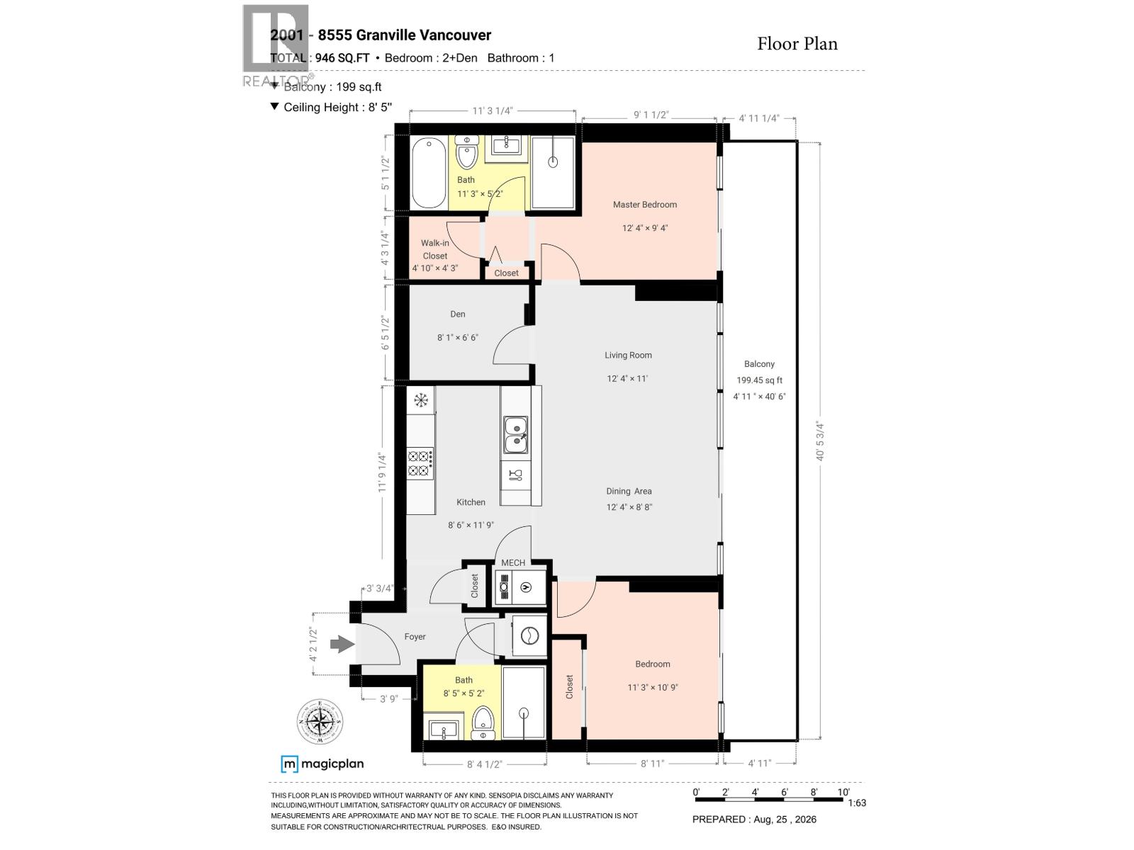 2 Bed, 2 Bath House for Sale in Vancouver – 2001 8555 GRANVILLE STREET, Vancouver – MLS# R3159393 - Image 27