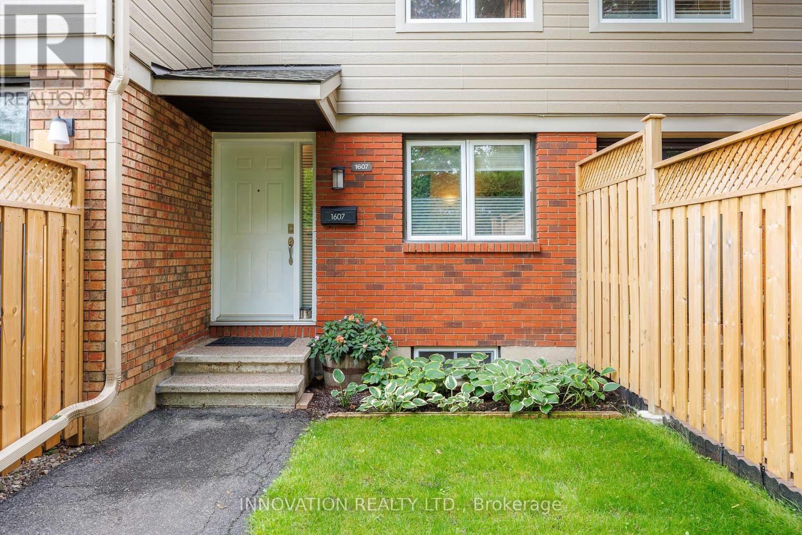 Entrance with perennial garden