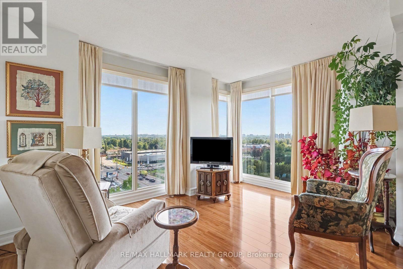 Floor to ceiling windows in living room