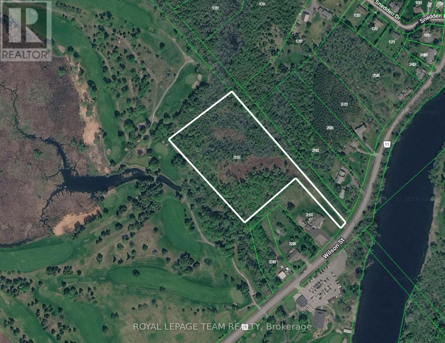 Lines have been traced off of GeoWarehouse parcel
