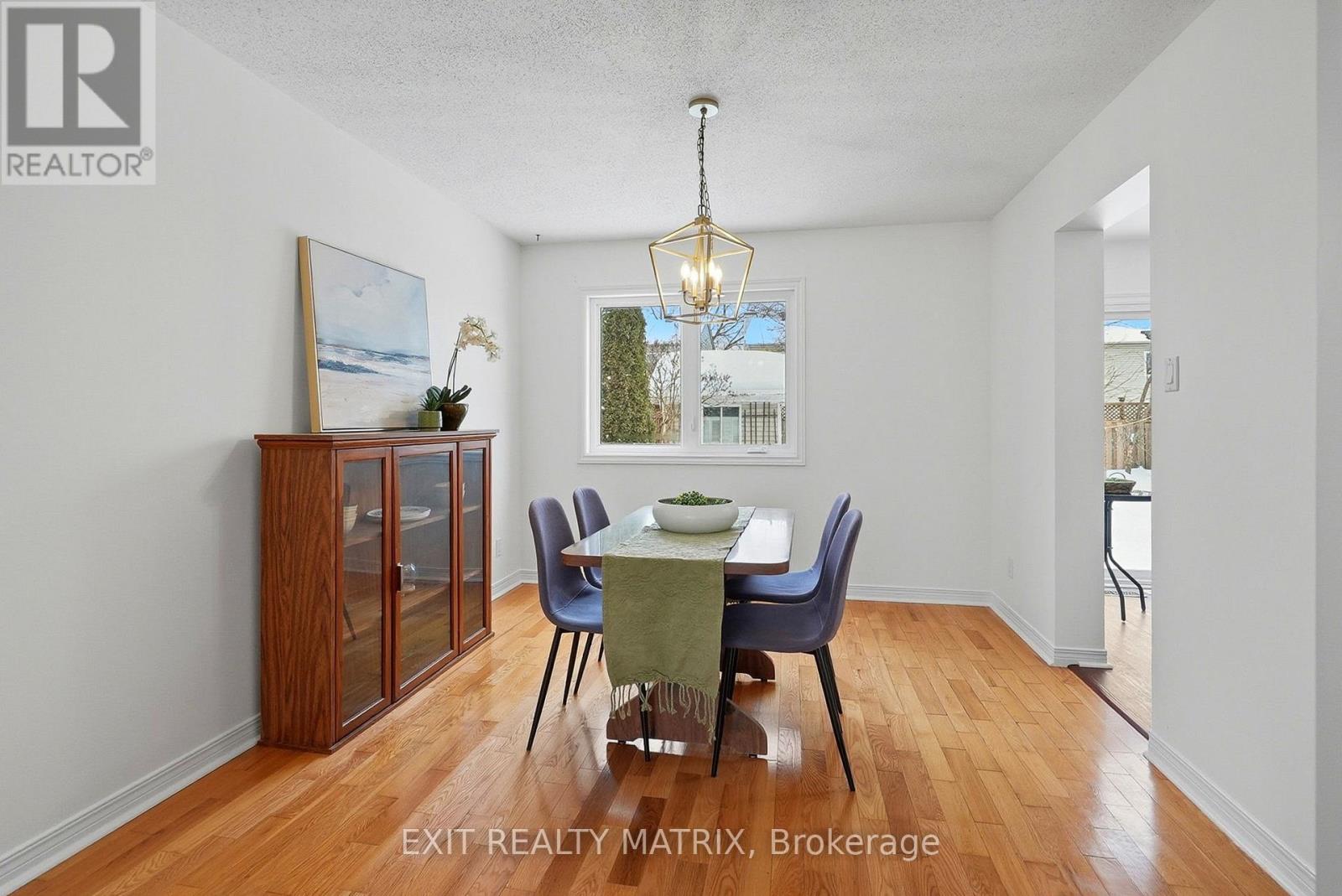 Generously sized dining room