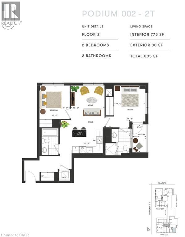 15 WELLINGTON Street S Unit# 202, Kitchener — photo 3
