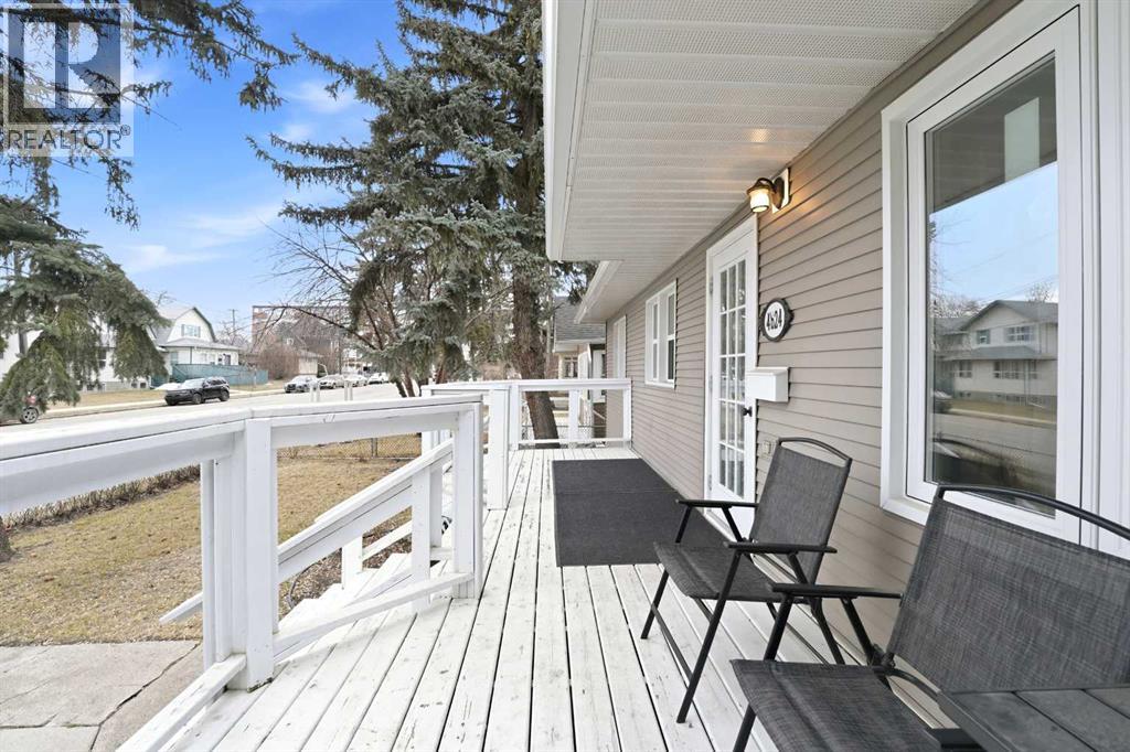 sunny front deck