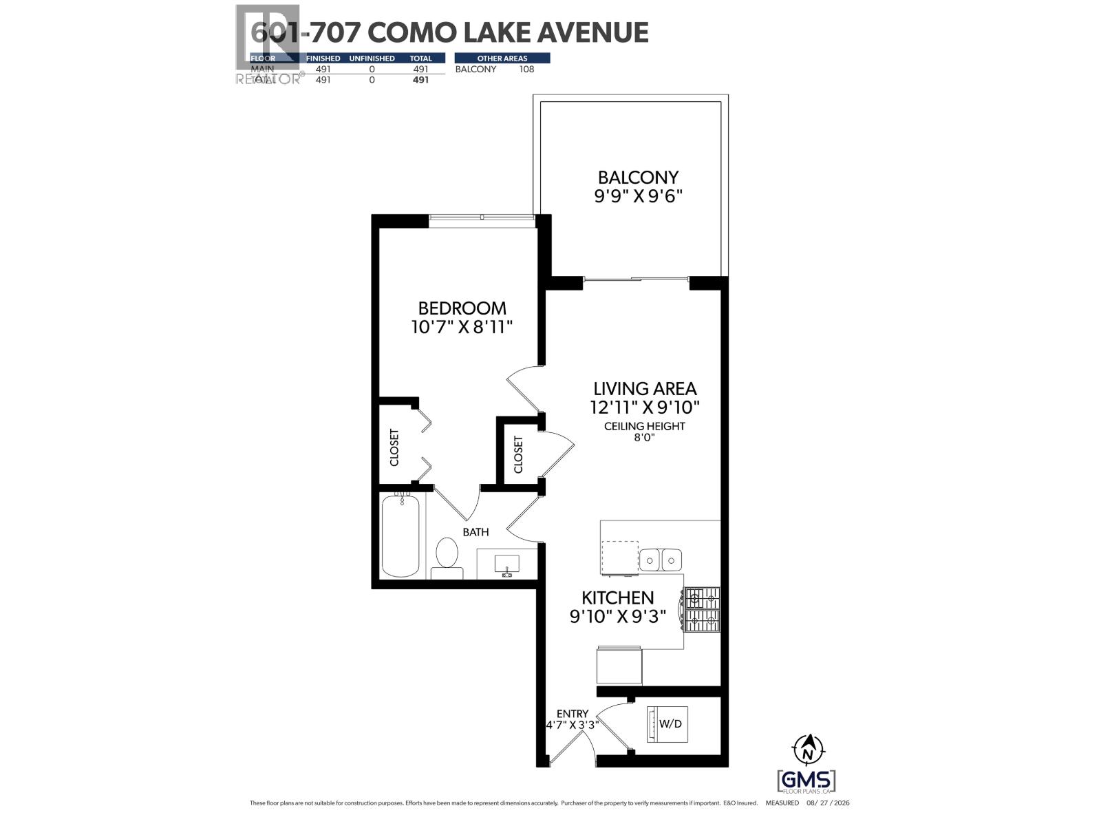 601 707 COMO LAKE AVENUE, Coquitlam