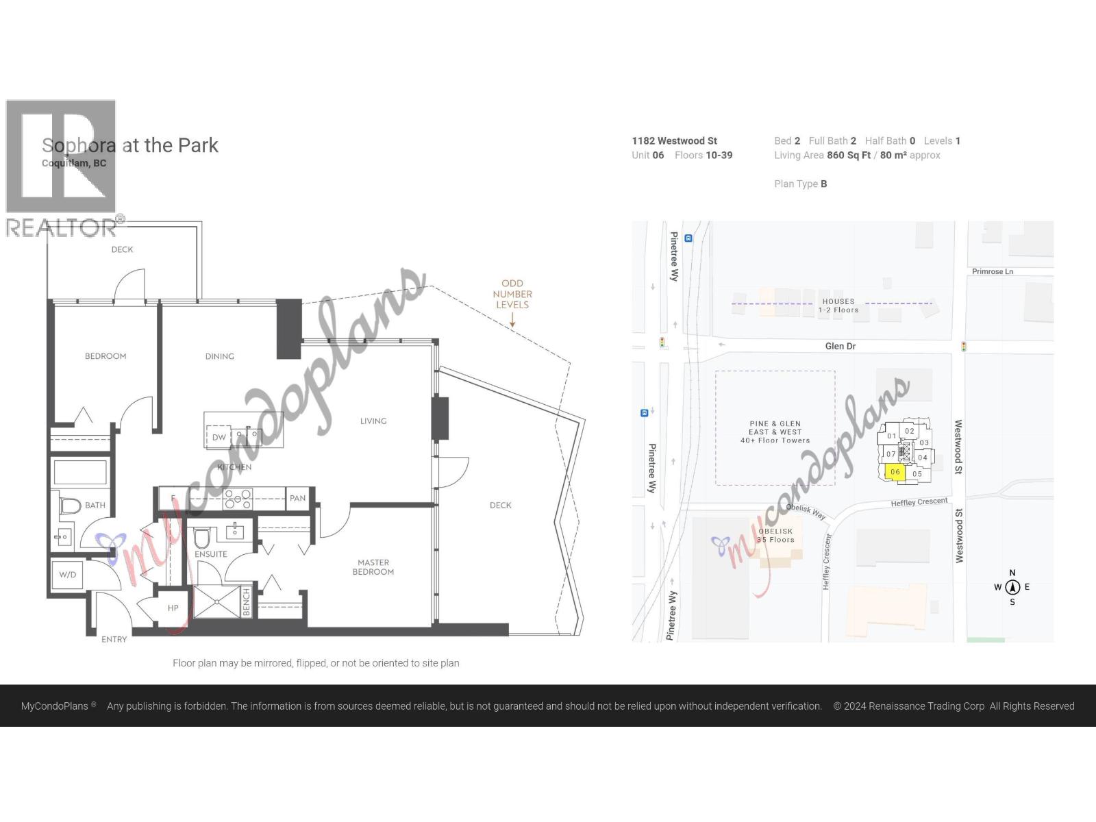 2206 1182 WESTWOOD STREET, Coquitlam