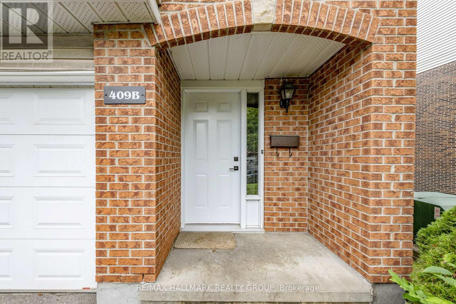 Sheltered front porch