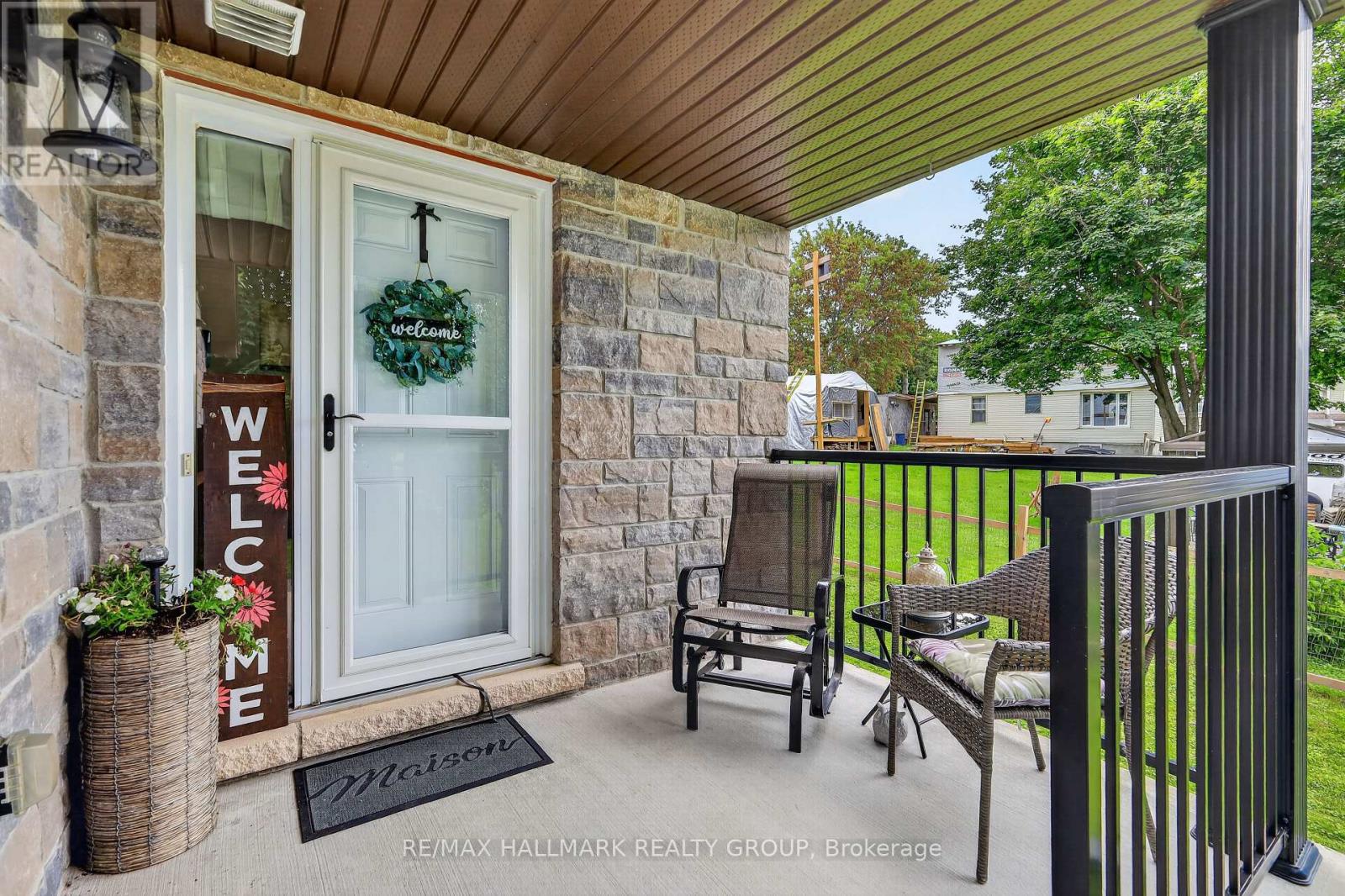 Inviting front porch