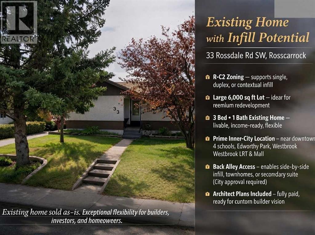 33 Rossdale Road SW, Calgary, Alberta, T3C2P1