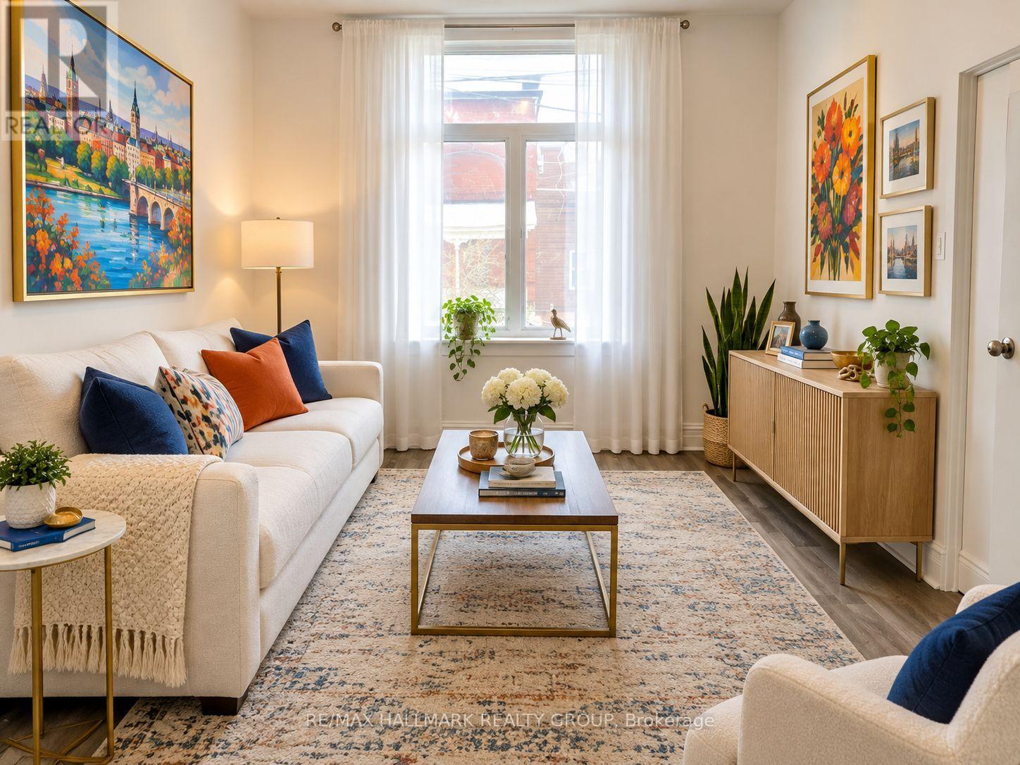 living room staged