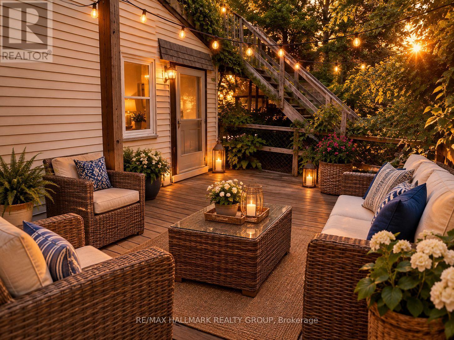 private outdoor patio