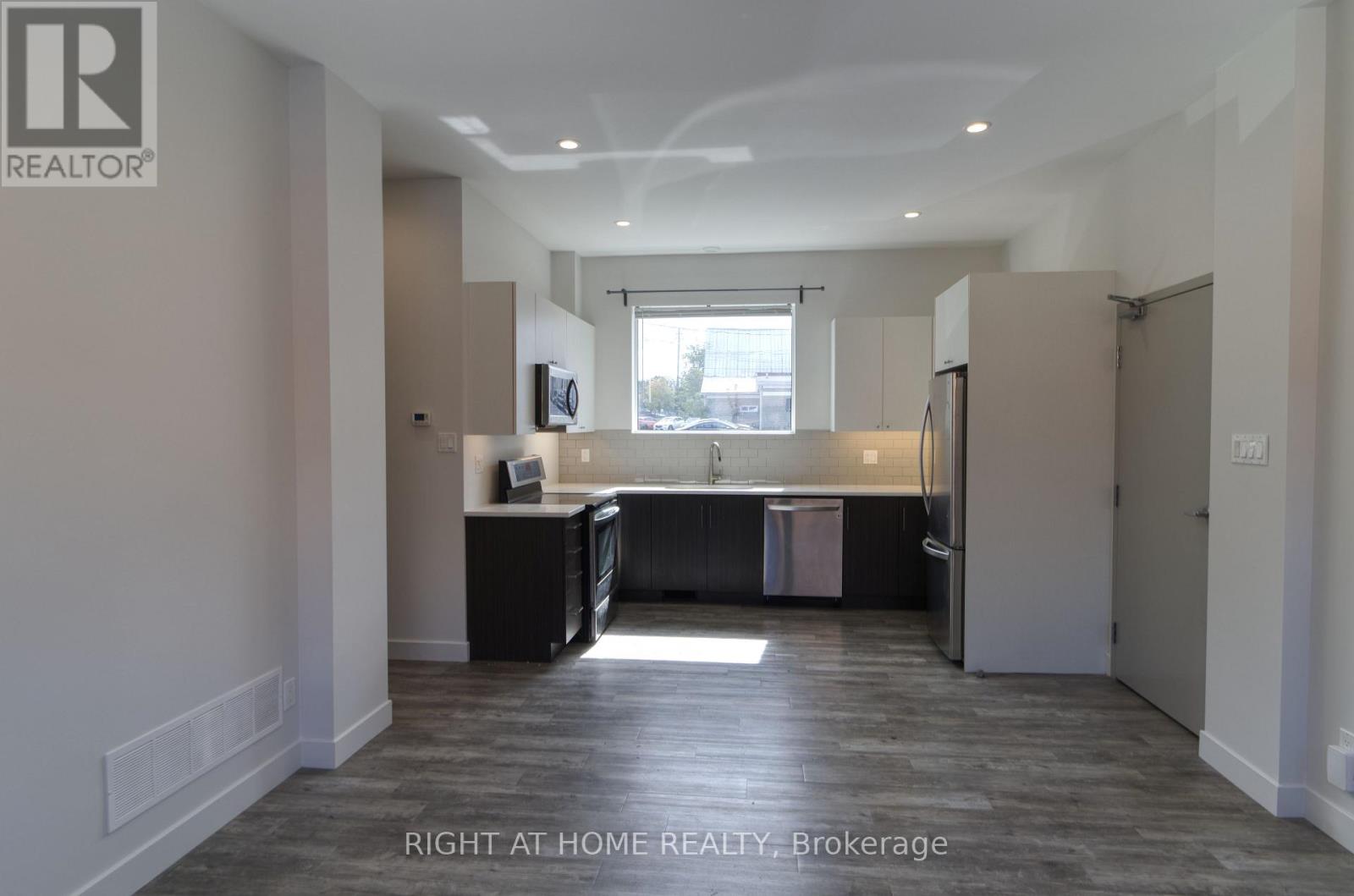 Living room and kitchen