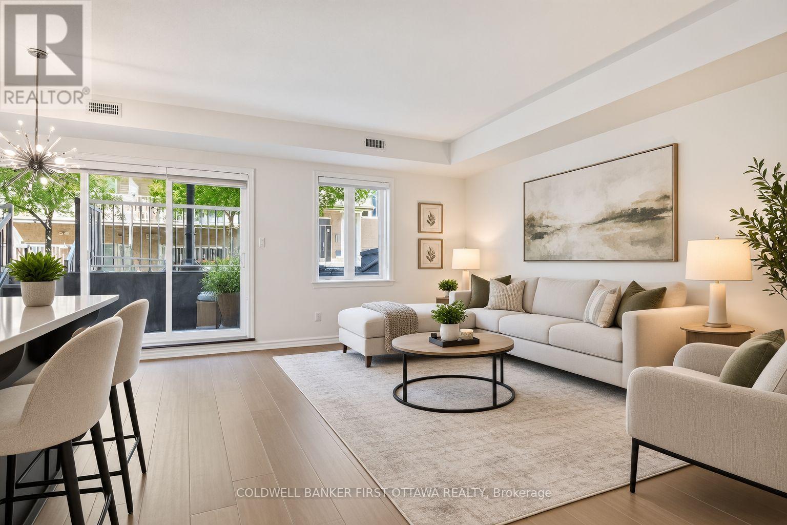 Virtually staged Living area