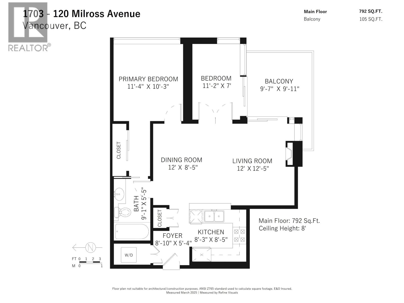 2 Bed, 1 Bath House for Sale in Vancouver – 1703 120 MILROSS AVENUE, Vancouver – MLS# R3165026 - Image 27