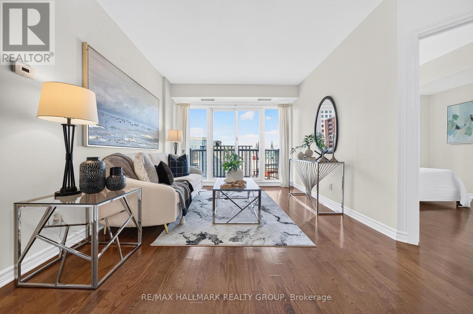 Living room with balcony views 2