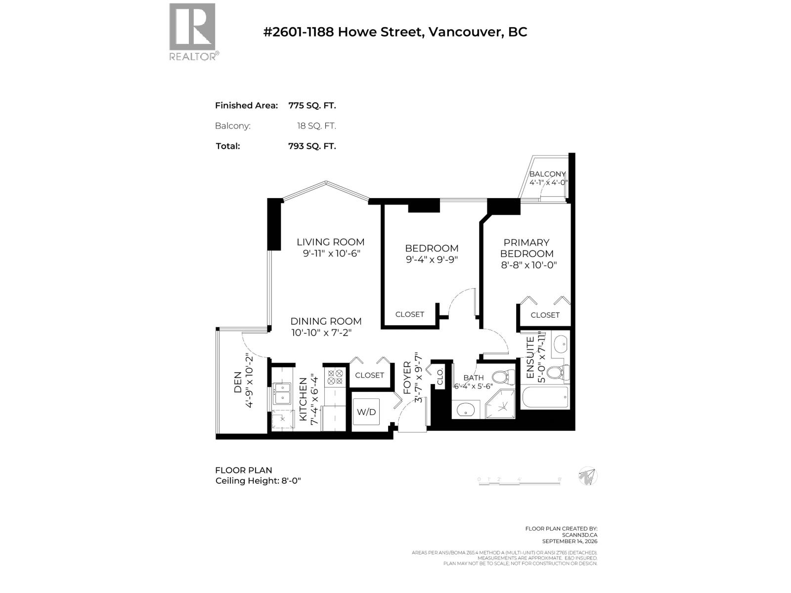 2601 1188 HOWE STREET, Vancouver — photo 1