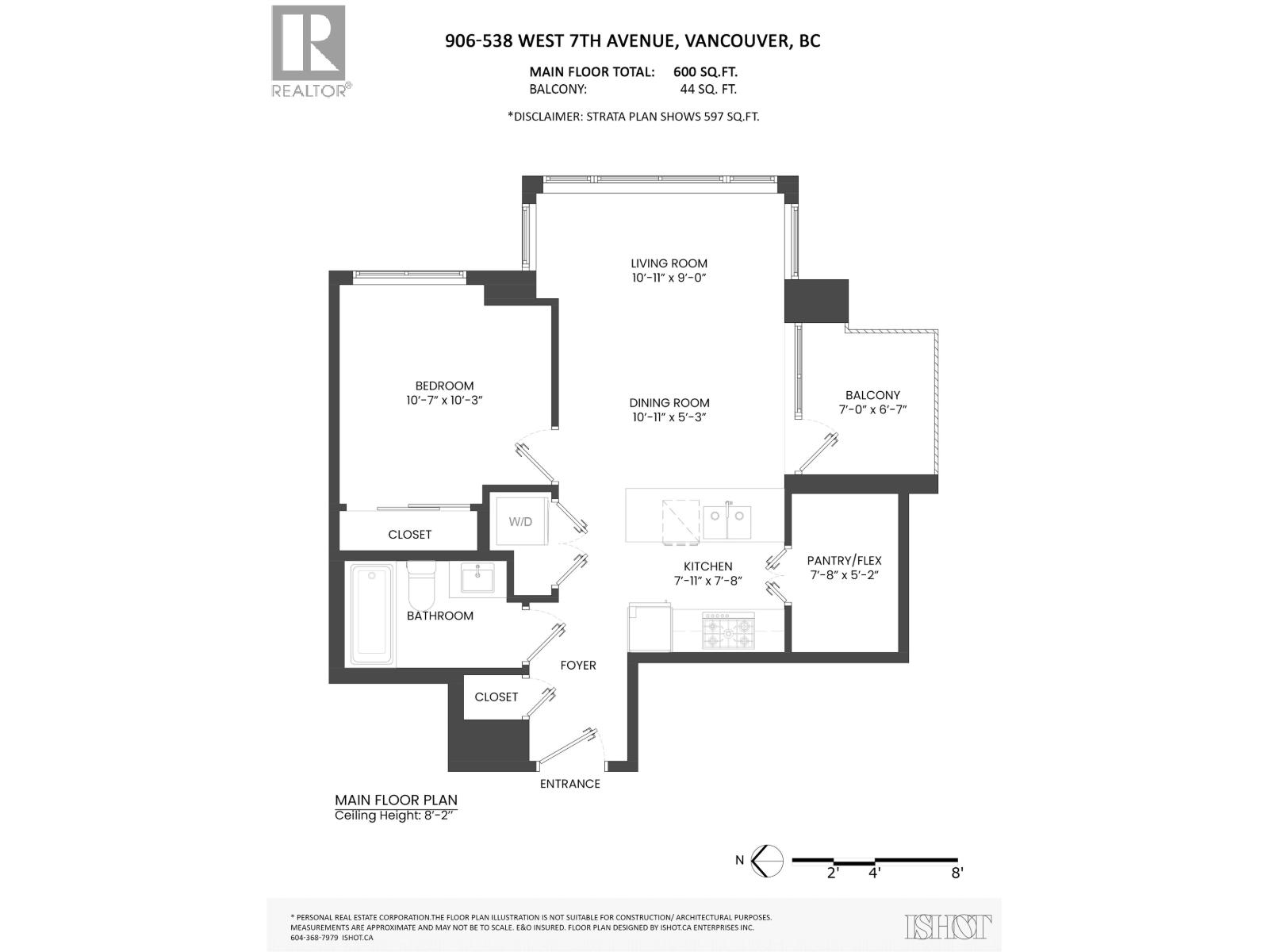 1 Bed, 1 Bath Apartment for Sale in Vancouver – 906 538 W 7TH AVENUE, Vancouver – MLS# R3165713 - Image 32