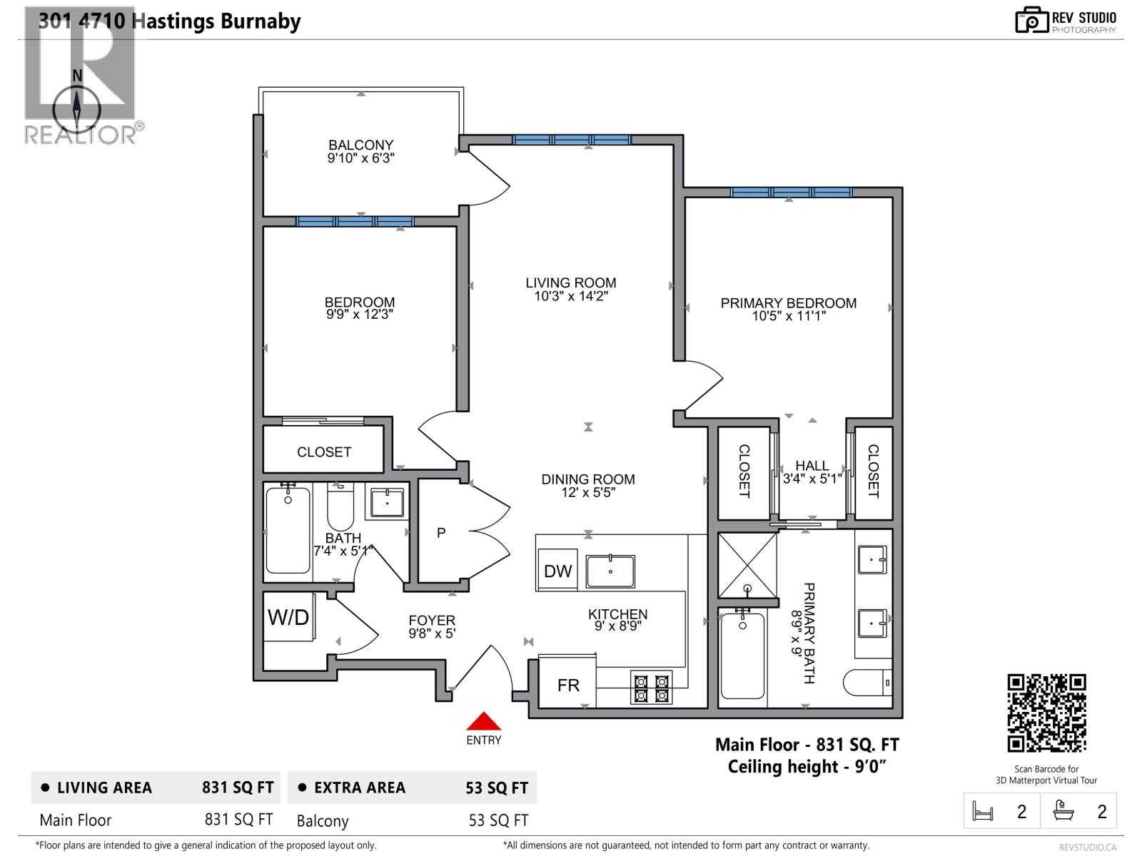 2 Bed, 2 Bath Apartment for Sale in Burnaby – 301 4710 HASTINGS STREET, Burnaby – MLS# R3166275 - Image 24