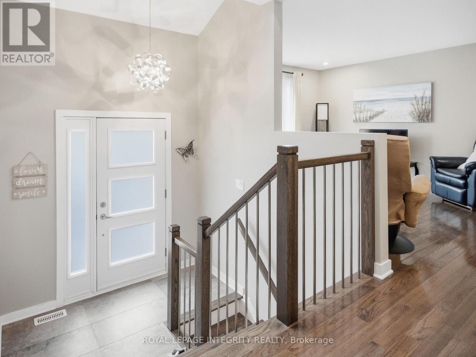 Hallway with staircase view