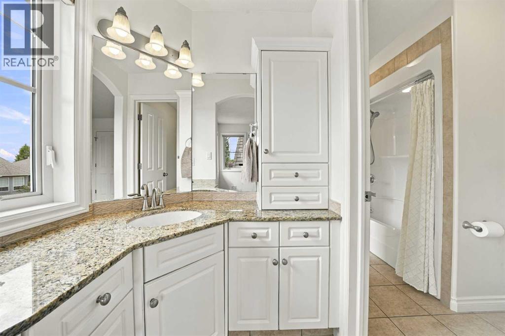 Second vanity and shower in the Jack and Jill bathroom
