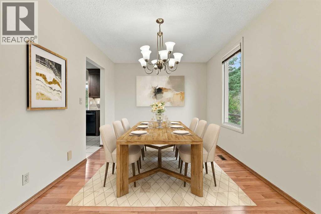 The dining area offers plenty of room for entertaining family and friends