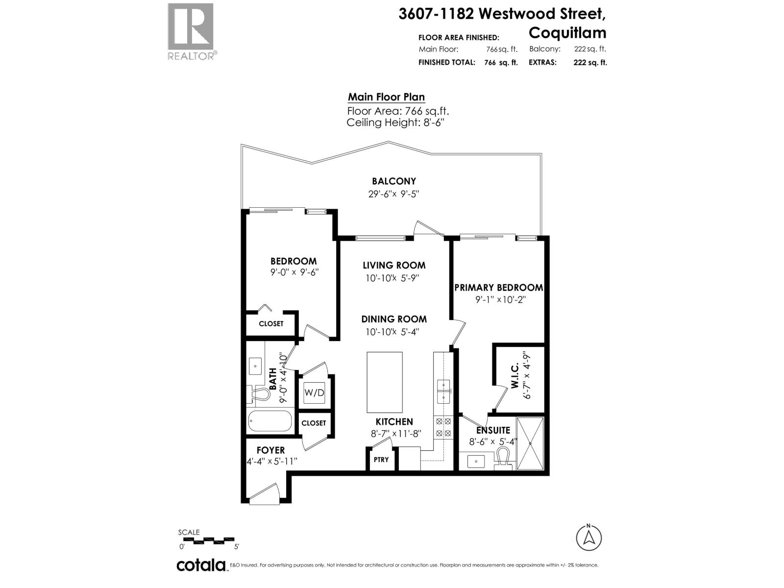 3607 1182 WESTWOOD STREET, Coquitlam