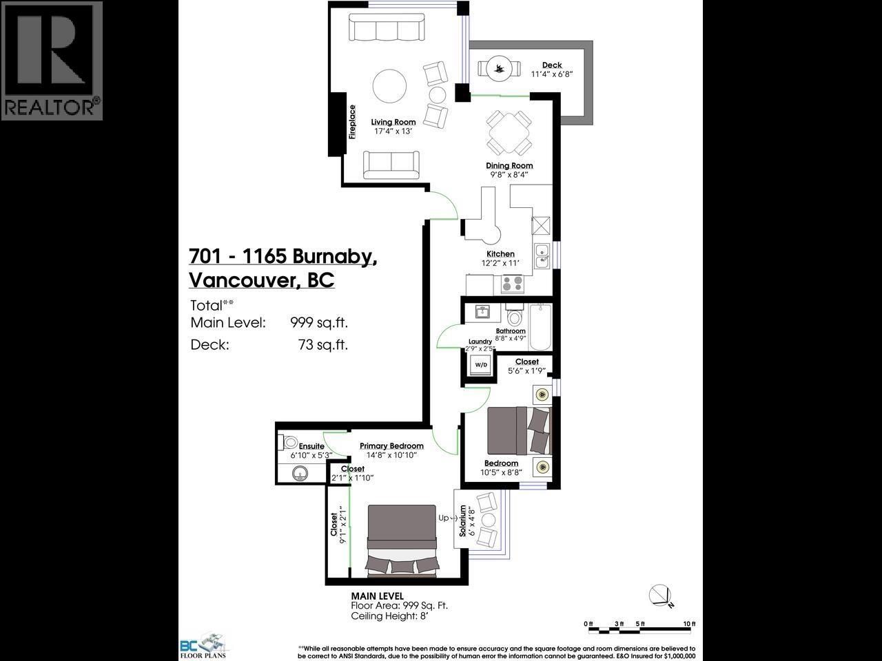 2 Bed, 2 Bath Apartment for Sale in Vancouver – 701 1165 BURNABY STREET, Vancouver – MLS# R3167460 - Image 21