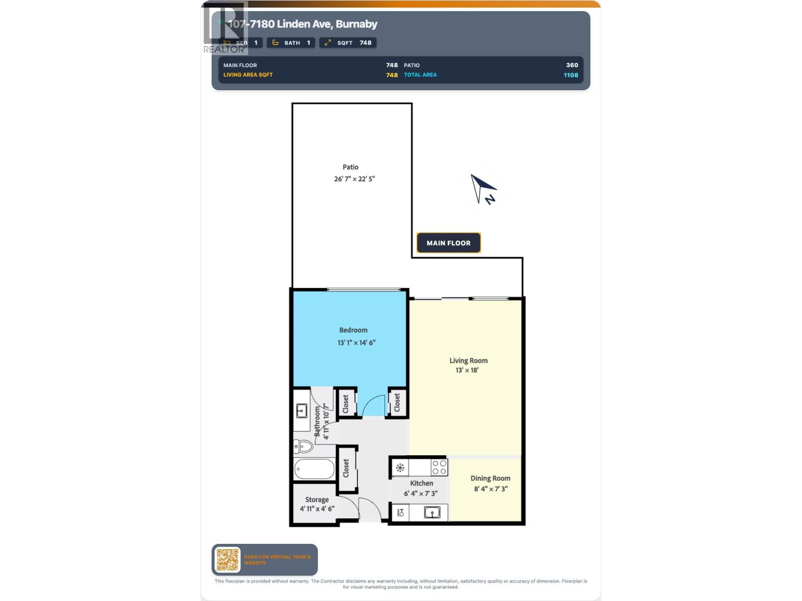 1 Bed, 1 Bath Apartment for Sale in Burnaby – 107 7180 LINDEN AVENUE, Burnaby – MLS# R3167724 - Image 30