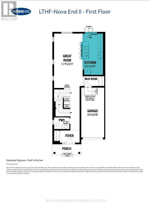 Photo provided to showcase builder finishes only