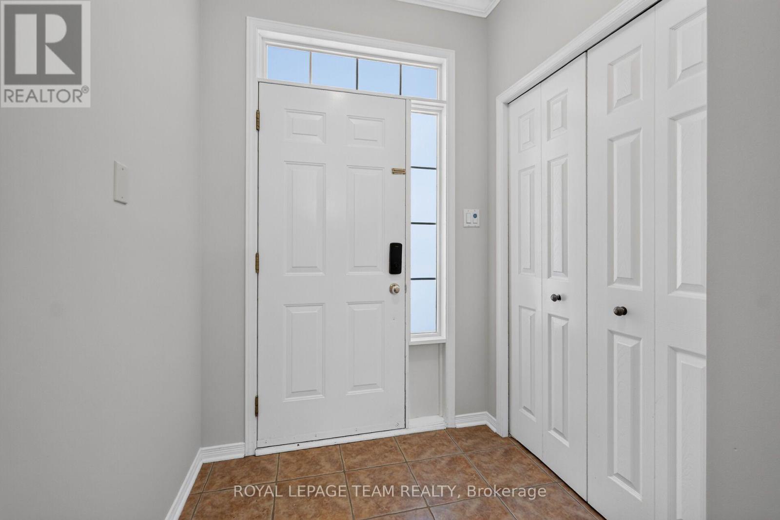 Front entrance with inside access to the garage