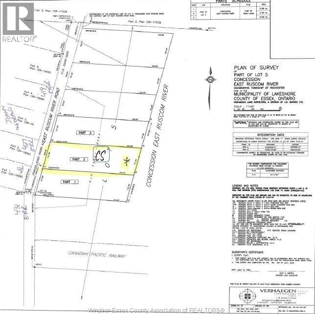V/L EAST RUSCOM RIVER Unit# MIDDLE LOT, Lakeshore — photo 2