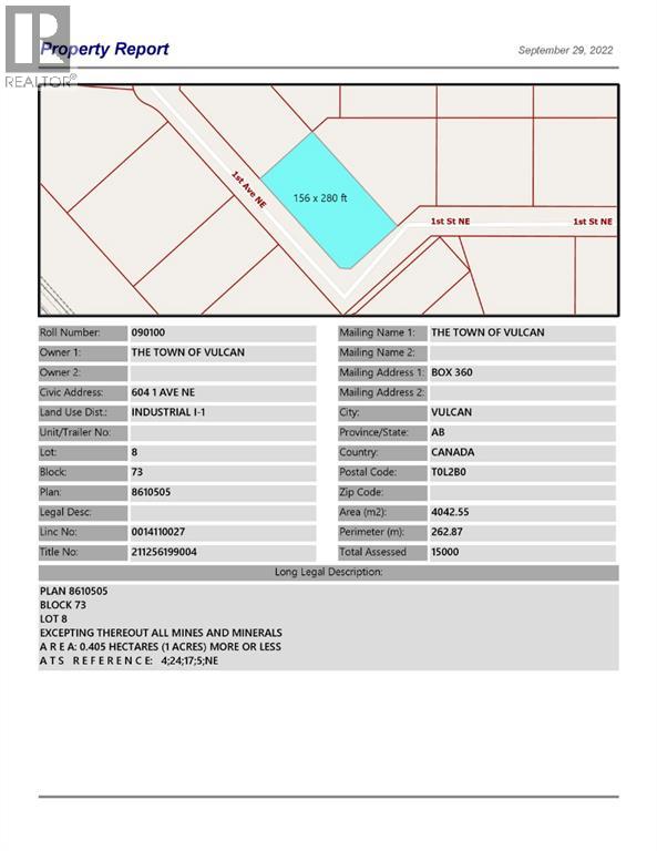 604 1 Avenue NE, Vulcan, Alberta, T0L2B0