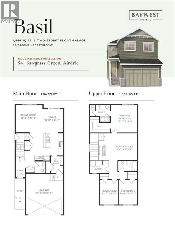 541 Sawgrass Green NW, Airdrie, Alberta, T4B0Z4 — thumbnail 2