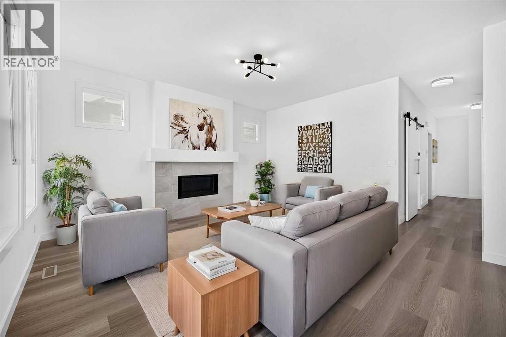 Living room - virtually staged