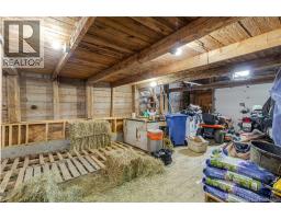Garage portion of barn
