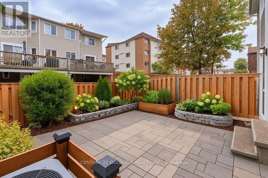 Back yard staged