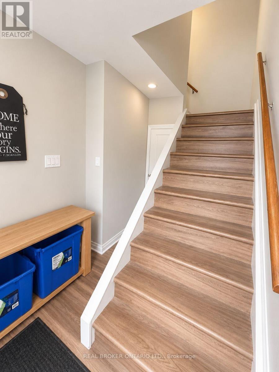 Stairs to unit, second level
