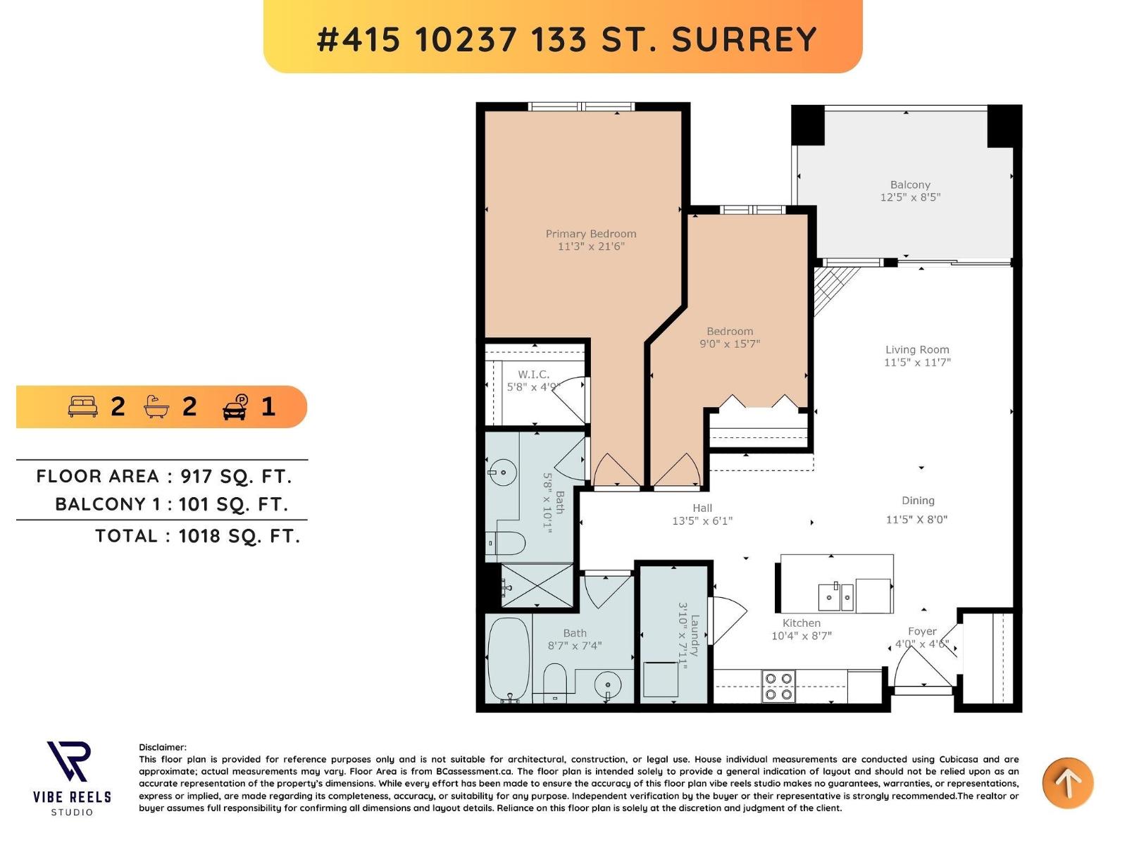 Unit 415 · 2 bd