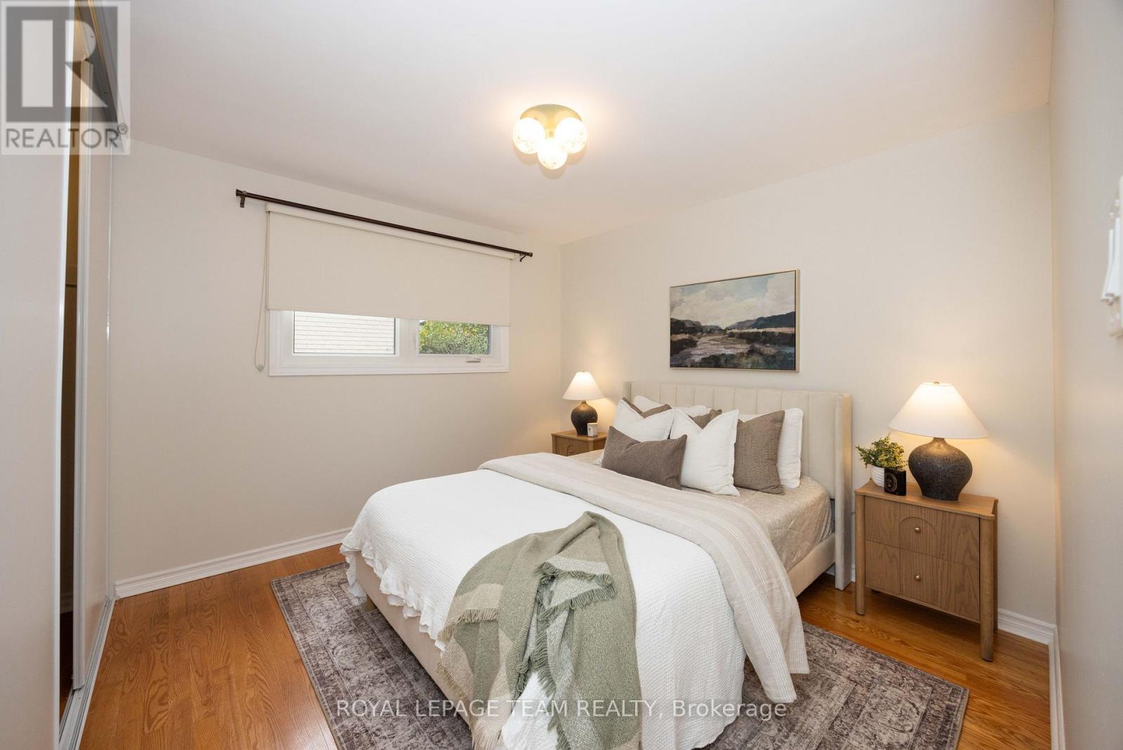 Primary Bedroom w/ black out blinds