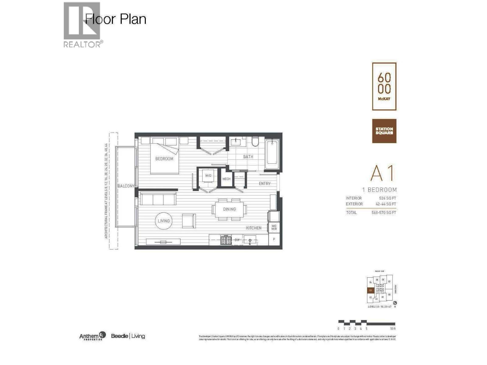 1 Bed, 1 Bath House for Rent in Burnaby – 1603 6000 MCKAY AVENUE, Burnaby – MLS# R3172134 - Image 19