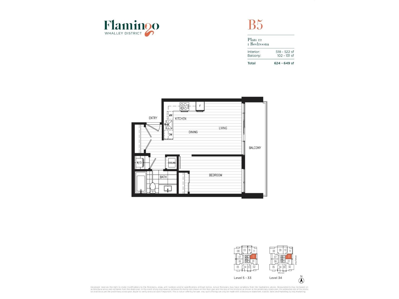 1 Bed, 1 Bath House for Sale in Surrey – 3012 13675 107A AVENUE, Surrey – MLS# R3171663 - Image 2