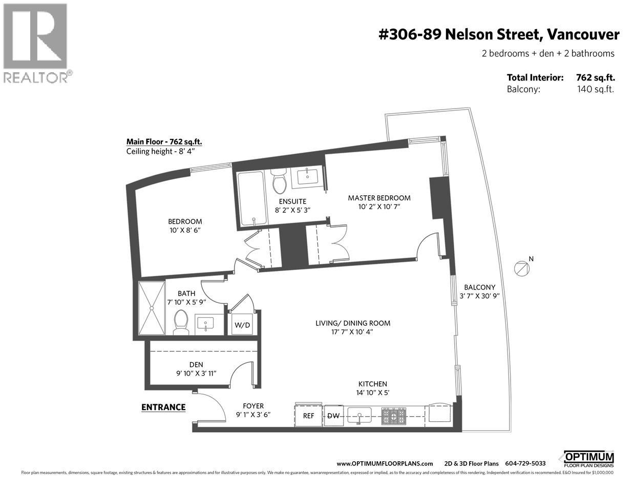 Unit 306 · 2 bd